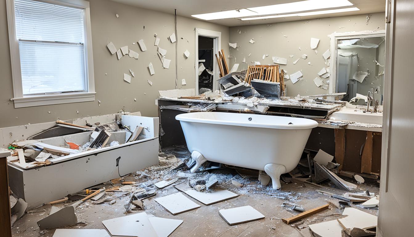 Bathroom demolition