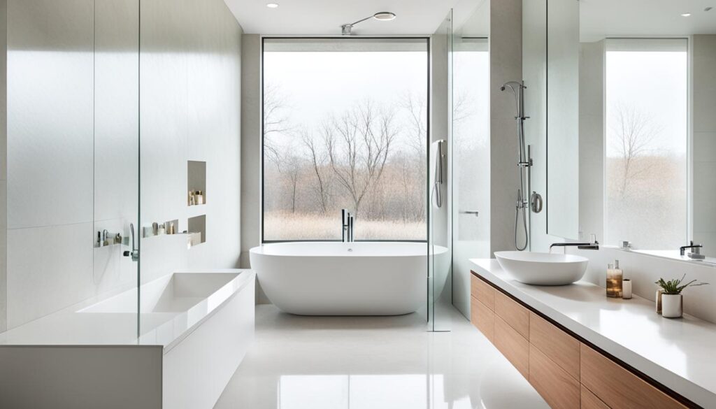 Minimalist bathroom design