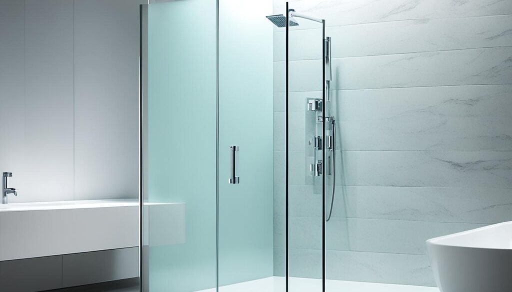 Shower door installation