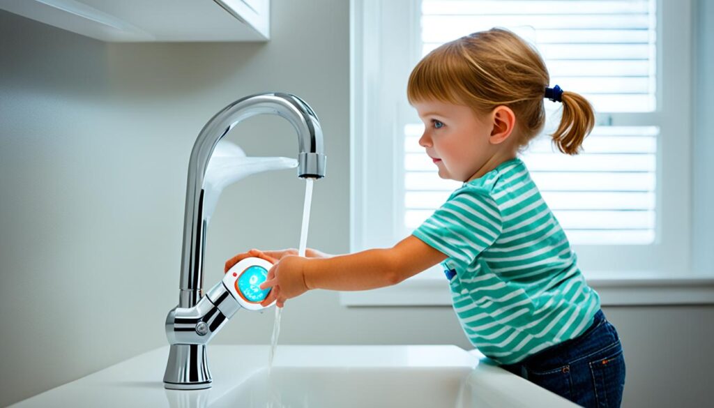 kid-friendly smart bathroom features