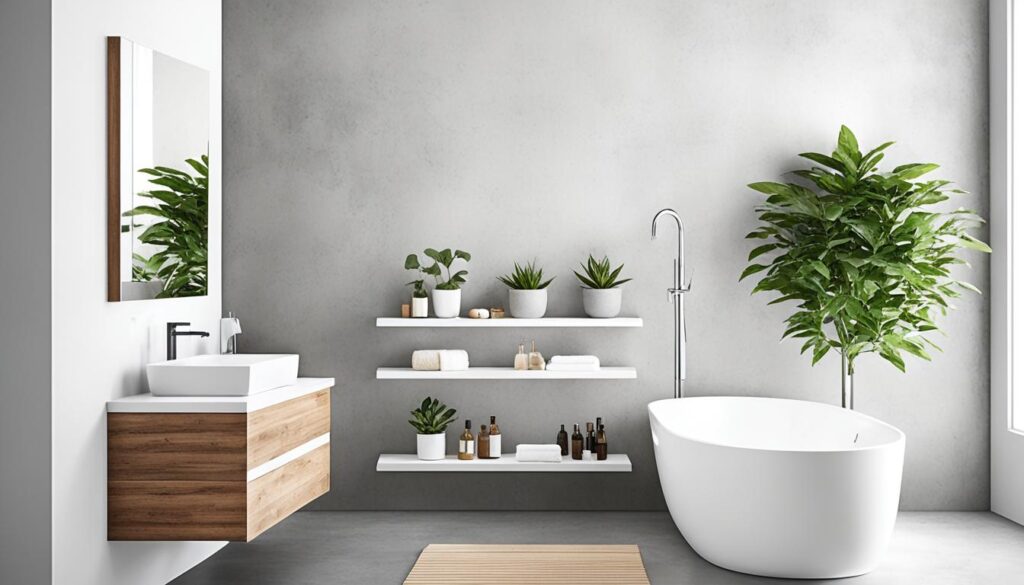 smart bathroom storage