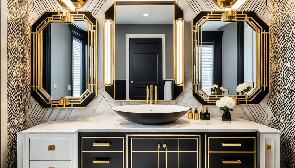 Art deco vanity design