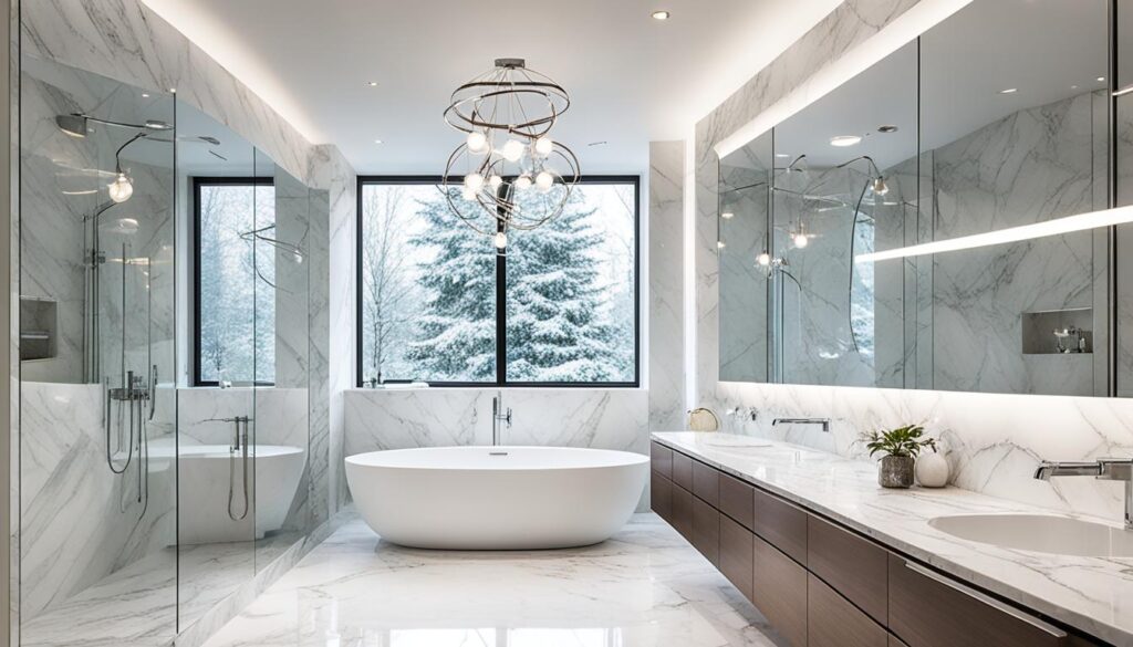 Bathroom pendant lighting