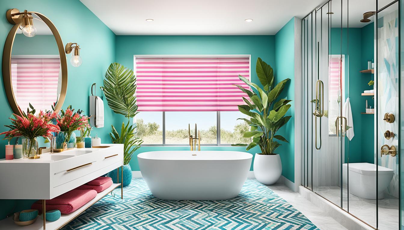 Colorful bathroom designs