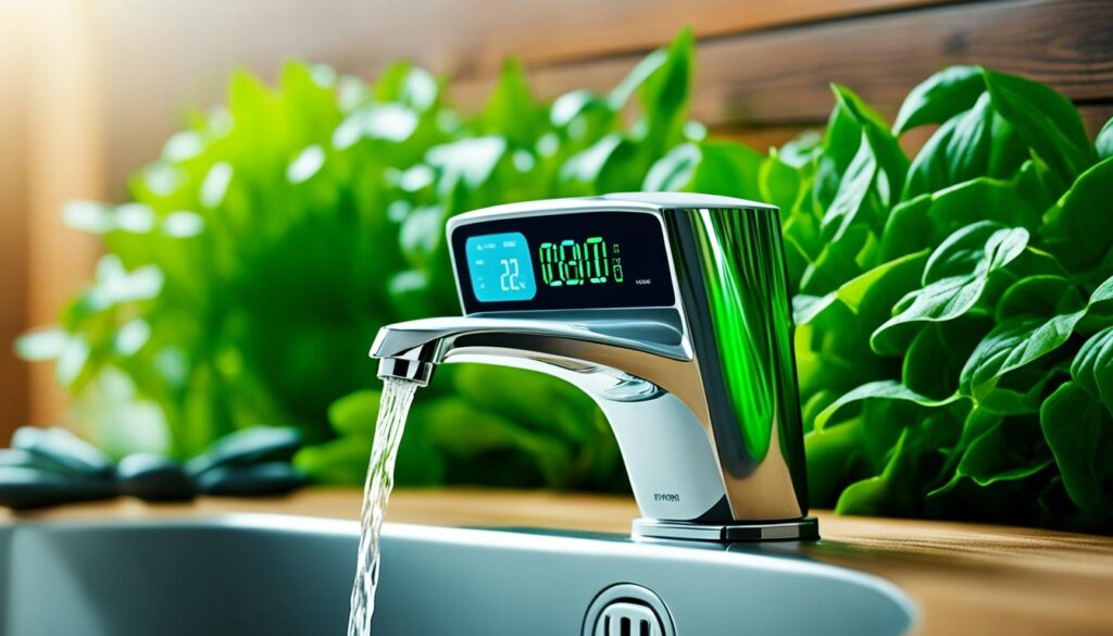 Water-saving technology in bathrooms