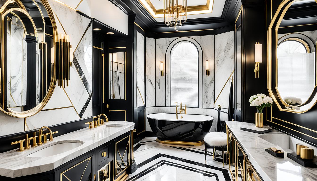 art deco bathrooms