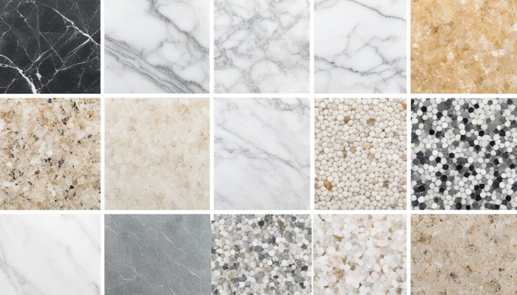 comparison of vanity countertop materials