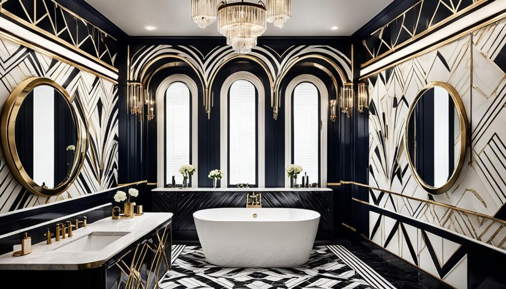 dramatic bathroom walls