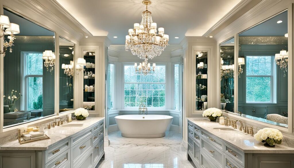 ornate bathroom mirrors