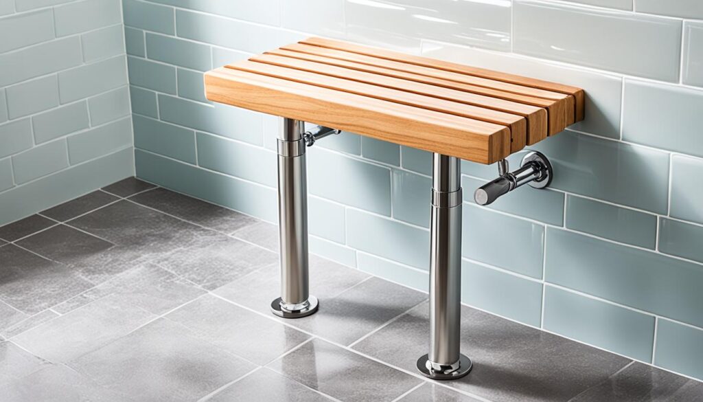 stable shower bench