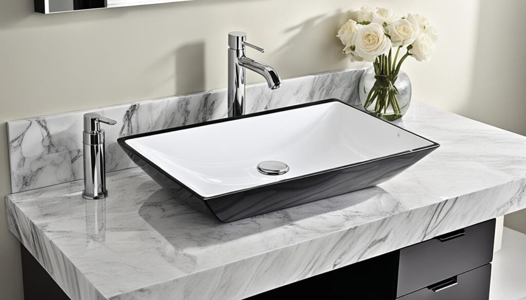 stylish marble vanities