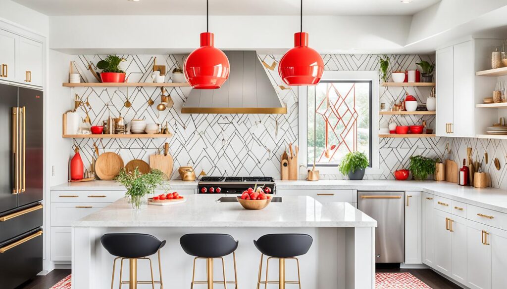 unique fixtures in a kitchen