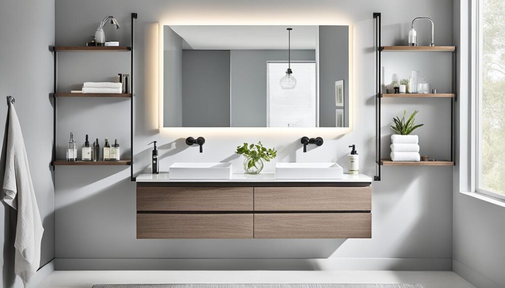 wall-mounted vanities