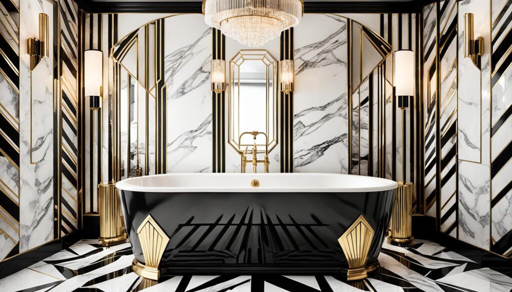 art deco bathroom decor