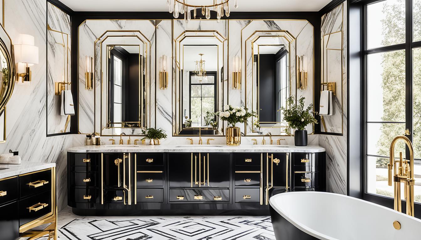 art deco bathroom decor