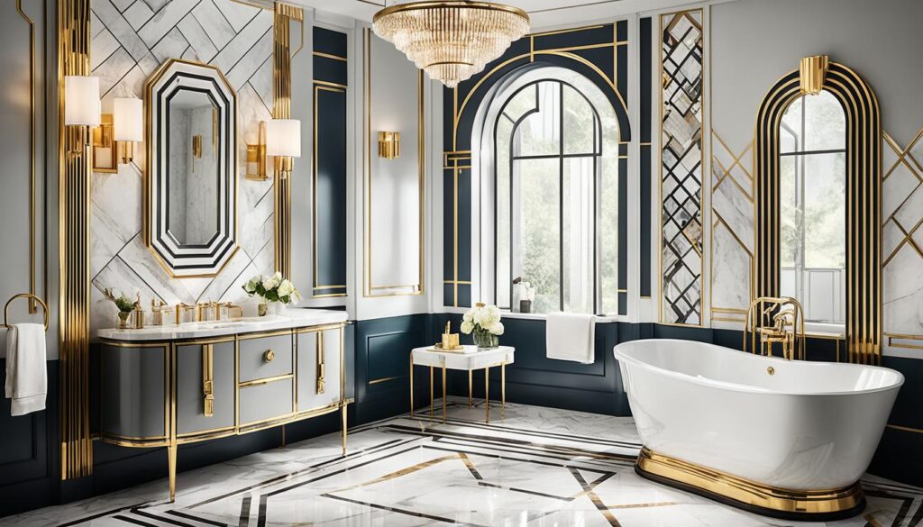 art deco bathroom design