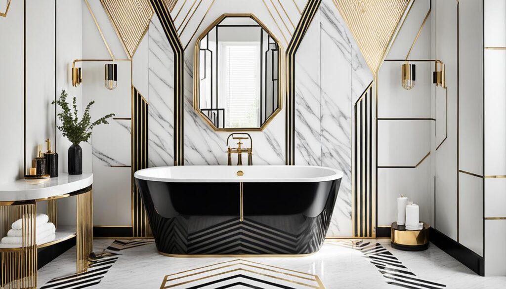 art deco bathroom remodel