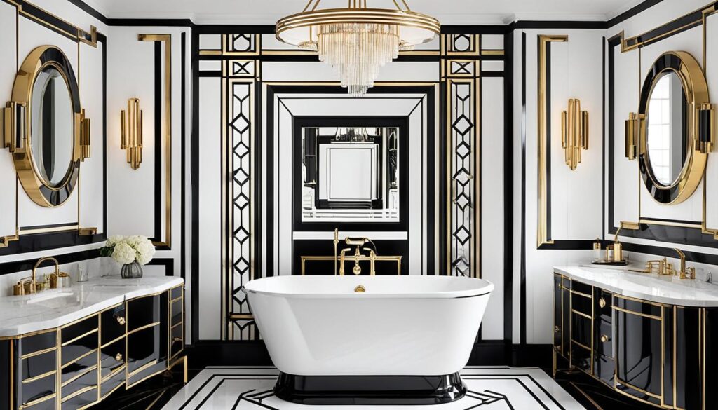 art deco bathroom remodel