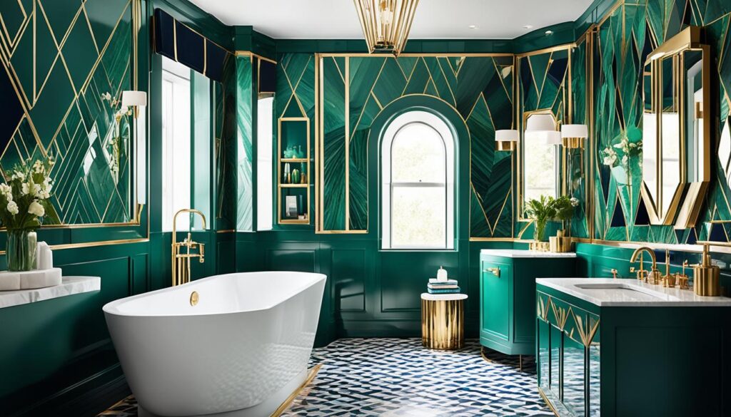 color schemes and art deco tiles