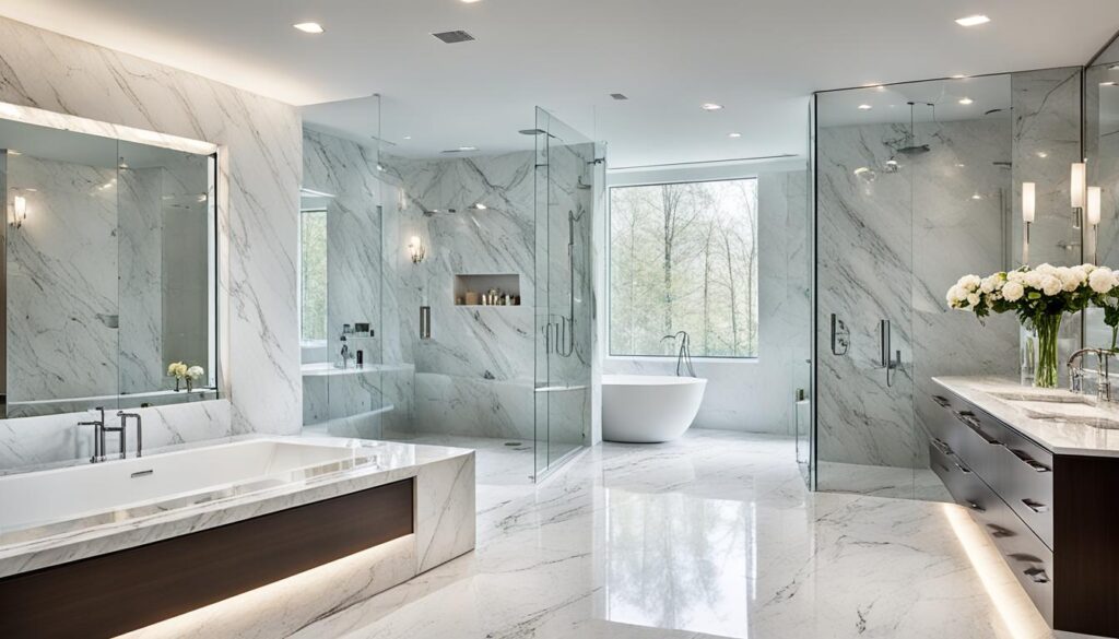 luxury marble bathroom