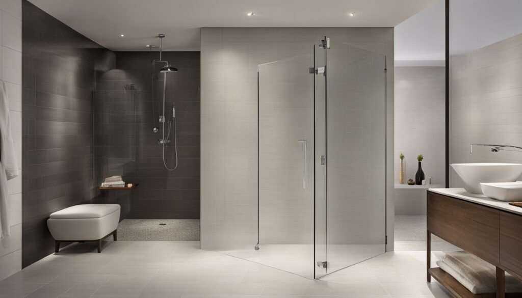 minimalistic shower design