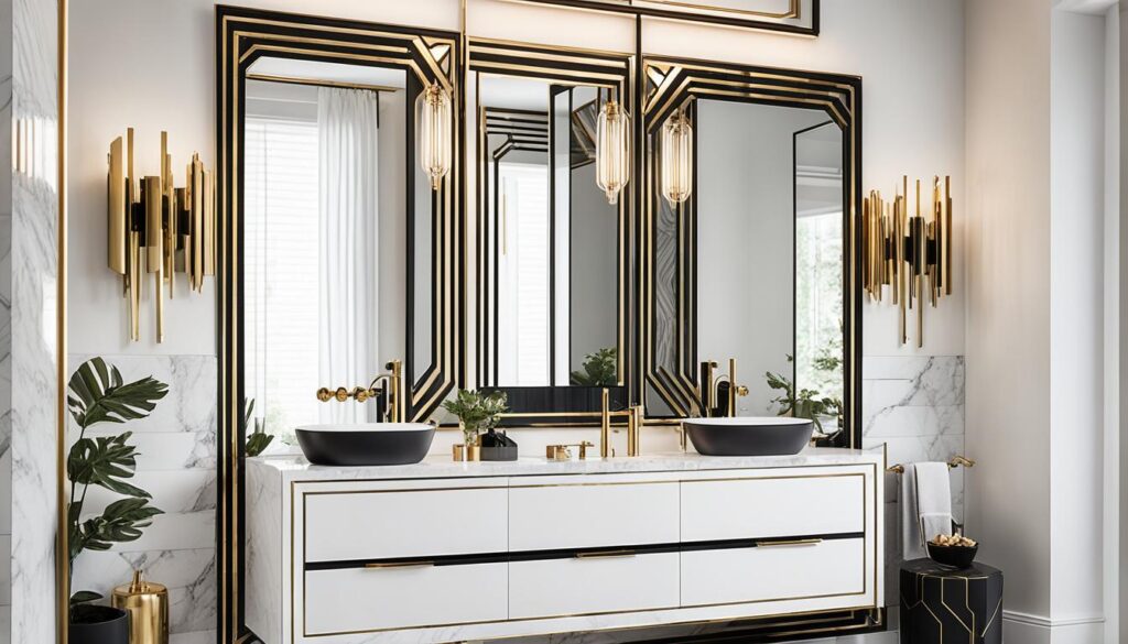 modern art deco bathroom