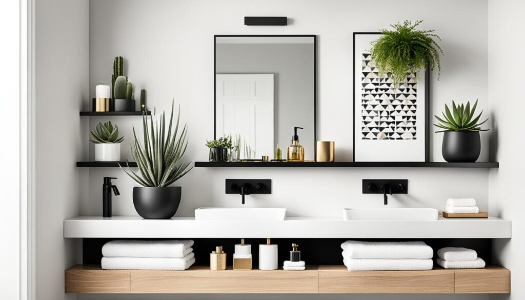 modern bathroom shelving ideas