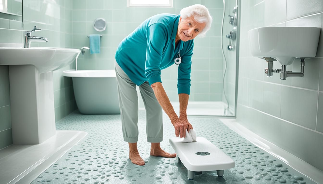 non slip bathroom flooring for elderly