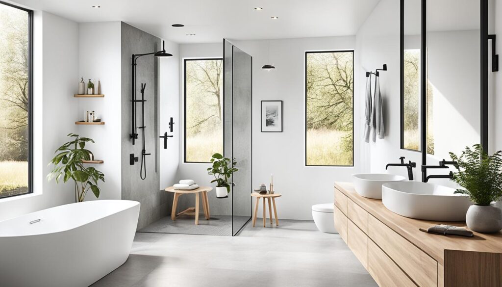 nordic spa-inspired bathrooms