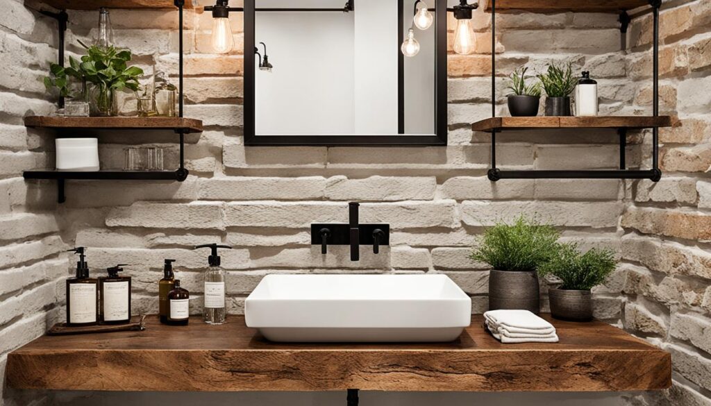 natural materials in bathrooms