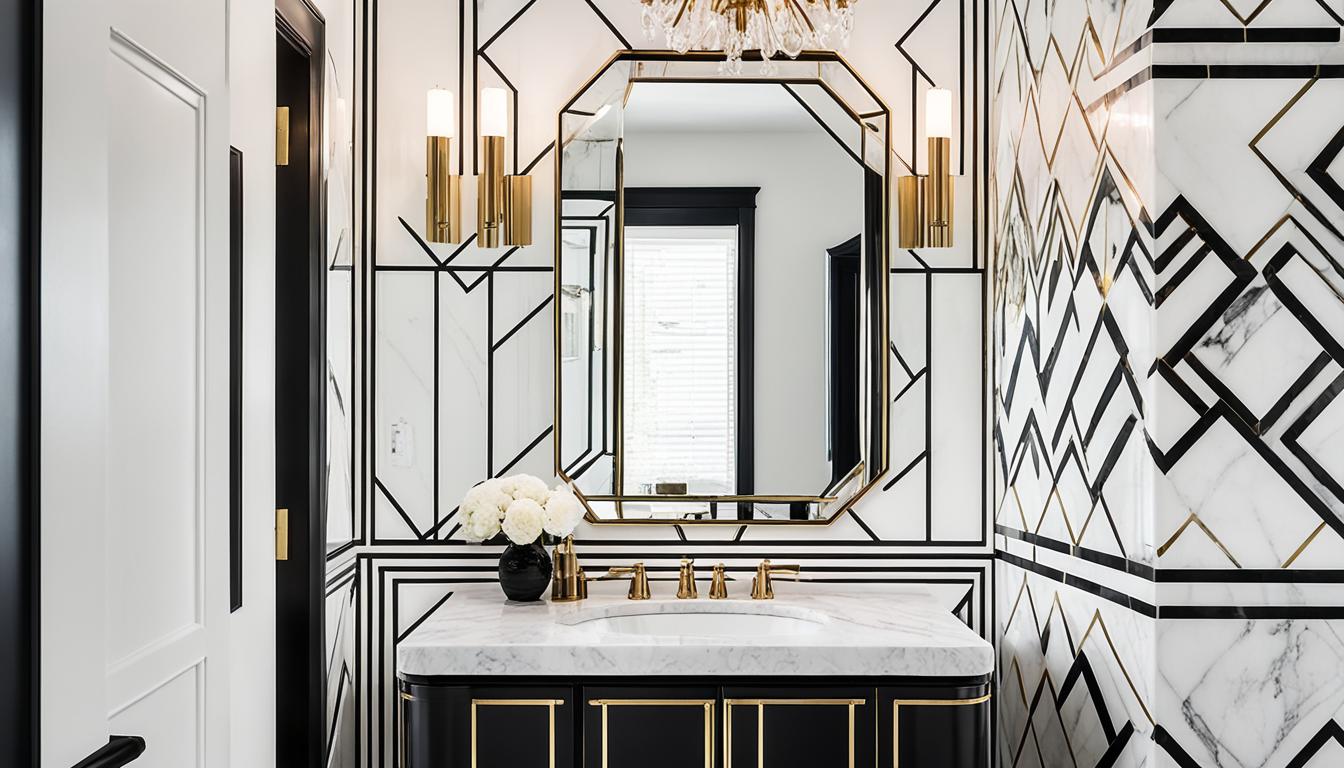 small art deco bathroom