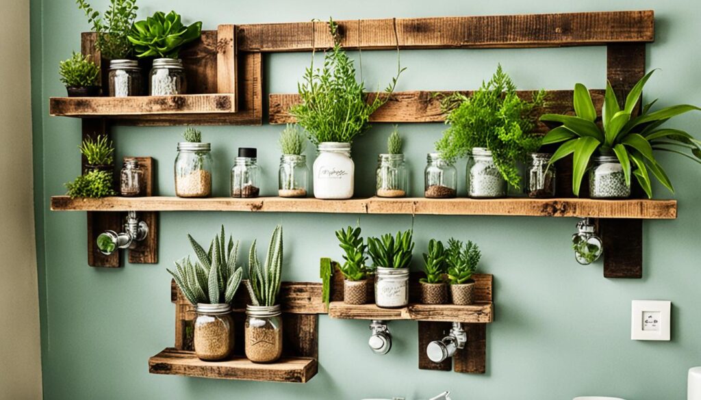 unique bathroom shelving ideas